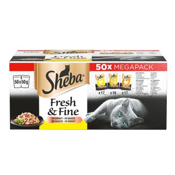 Sheba Fresh&Fine Geflügel 50x50g