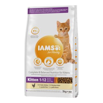IAMS for Vitality Kitten Chicken 3Kg