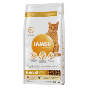IAMS for Vitality Ad. Hairb. Chic. 3kg