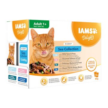 Iams Delights Adult Sea Mix 12x85g