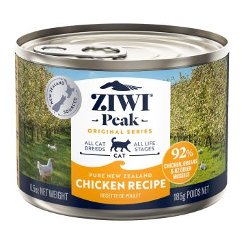 Ziwi Peak Canned Cat Food chicken 185g