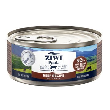 Ziwi Peak Canned Cat Food beef 85g