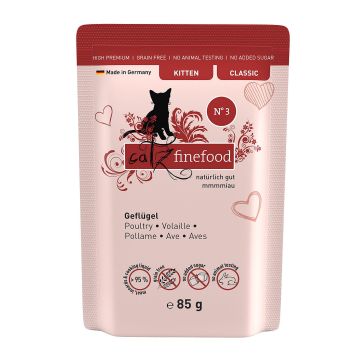 catz finefood Kitten No.03 Geflügel 85g