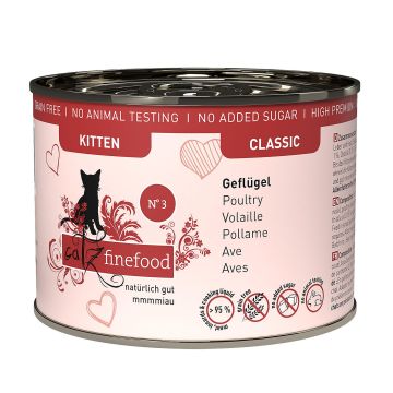 catz finefood Kitten No.03 Geflügel 200g