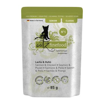 catz finefood Senior No.05 Lachs&Huhn 85
