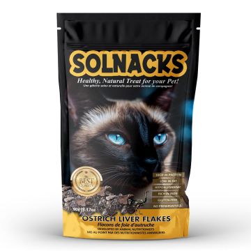 Solnacks Cat Ostrich Liver Flakes, 90g