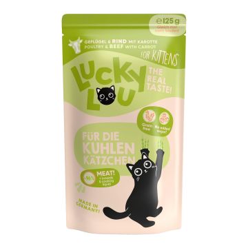 Lucky Lou Kitten Geflügel&Rind 125g