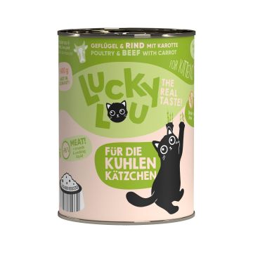 Lucky Lou Kitten Geflügel&Rind 400g