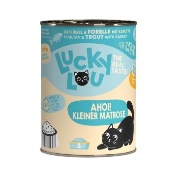 Lucky Lou Kitten Geflügel&Forelle 400g