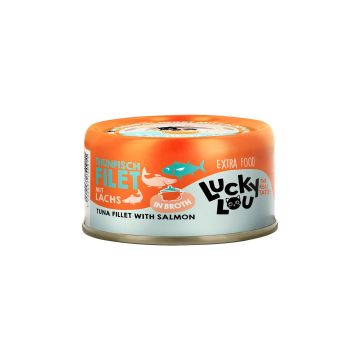 Lucky Lou Thunfisch&Lachs in Brühe 70g
