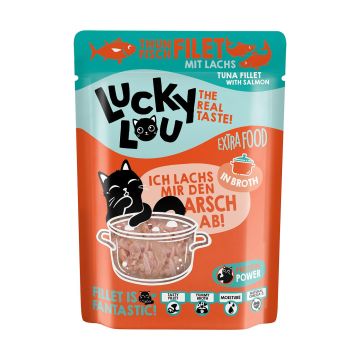Lucky Lou Thunfisch&Lachs in Brühe 70g