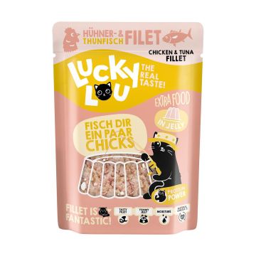 Lucky Lou Thunfisch-&Hühnerfil Jelly 70g