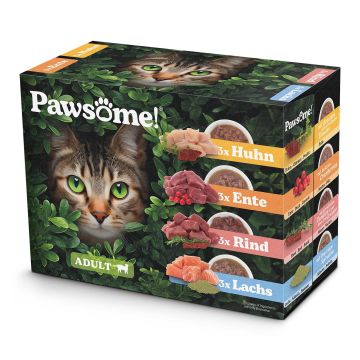Pawsome Alleinfutterm. Multipack 12x85g