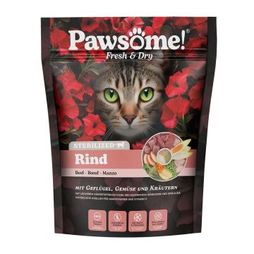 Pawsome Fresh&Dry Sterilised Rind 750g