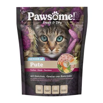 Pawsome Fresh&Dry Senior Pute 750g