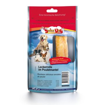 SwissDog Leckerrolle i.Pouletmantel 1Stk